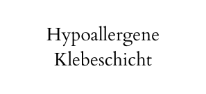Hypoallergene Klebeschicht